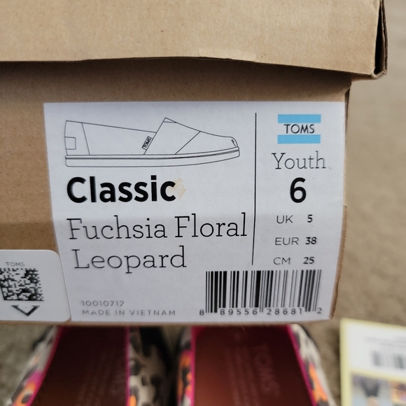 Tom's leopard print youth Size 6 - Picture 5 of 6